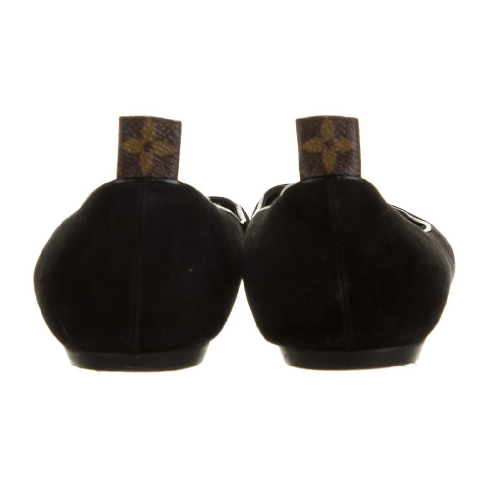 Louis Vuitton, Suede round-toe ballet flats, size 6.5